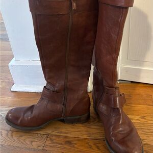 Franco Sarto Brown Heeled Boots